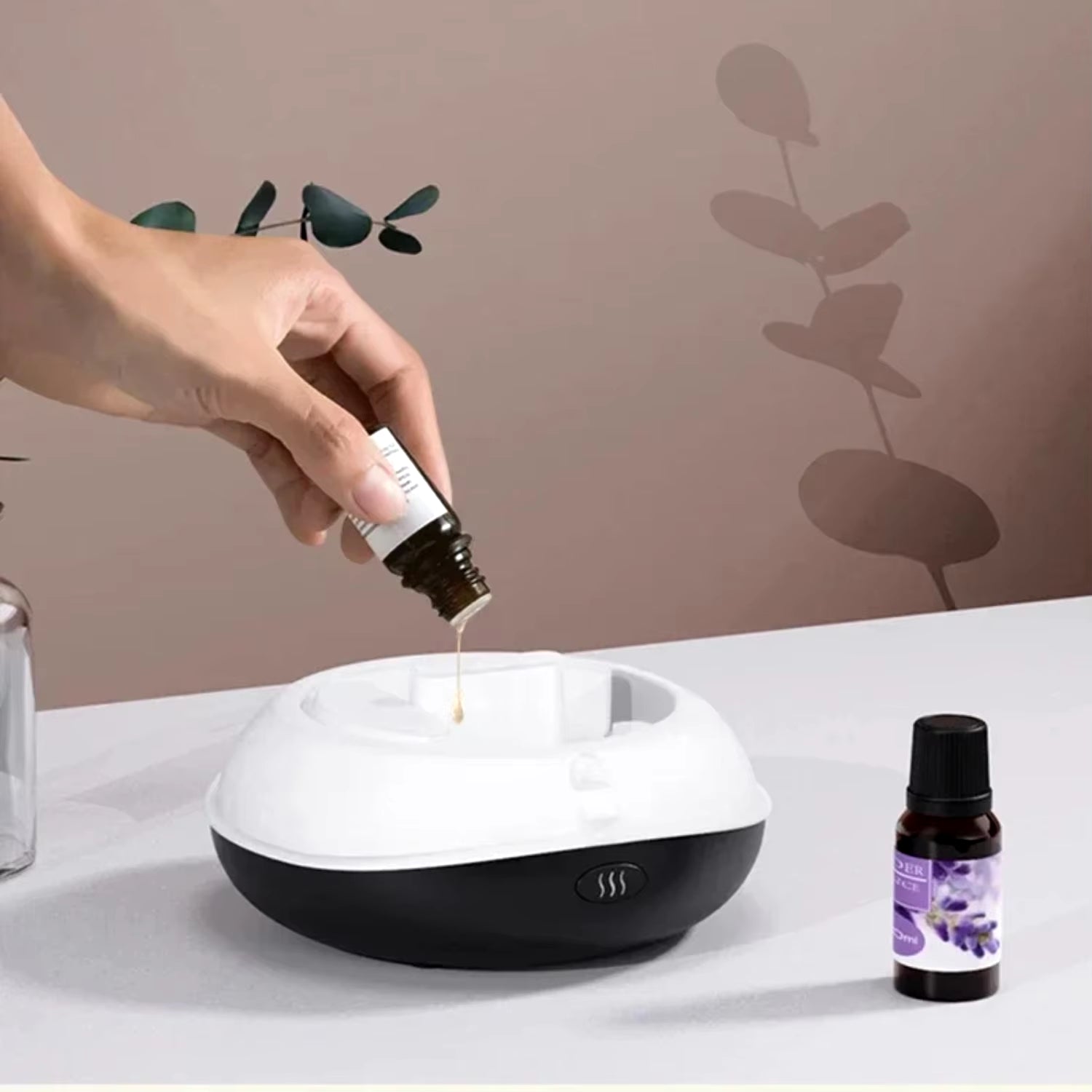 New Mini Flame Lamp Air Humidifier with Essential Oil Scent Diffuser